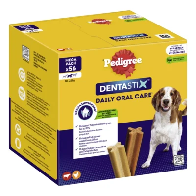Pedigree Soin dentaire Dentastix pour les chiens de taille moyenne 56 pcs