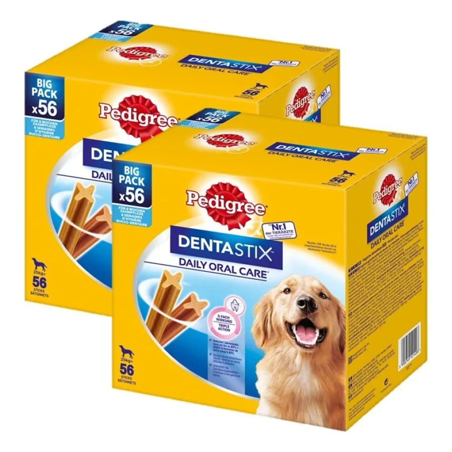 Pedigree Soin dentaire Dentastix pour les grands chiens 2x56 pcs