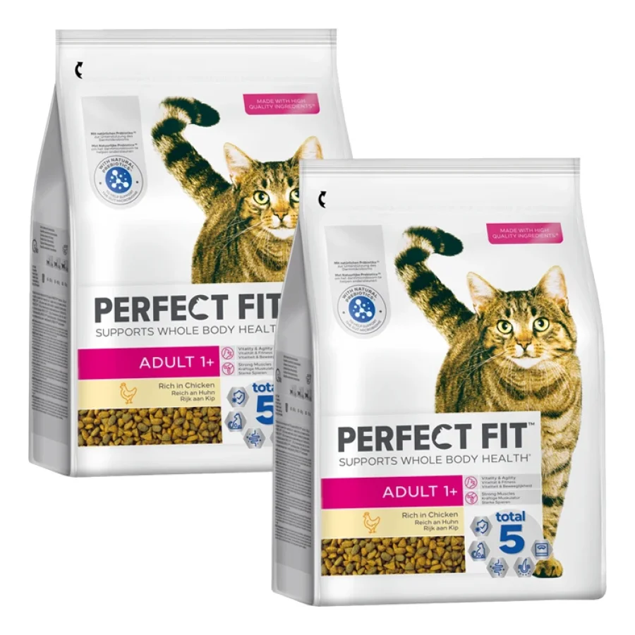 PERFECT FIT Adult 1+ Riche en poulet 2x2,8 kg