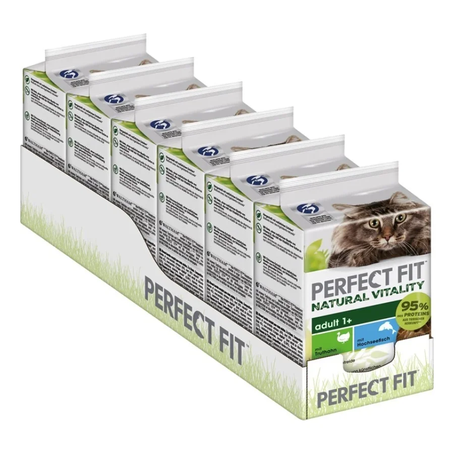 PERFECT FIT Natural Vitality 6 x 6 x 50 g Poisson de haute mer et dinde