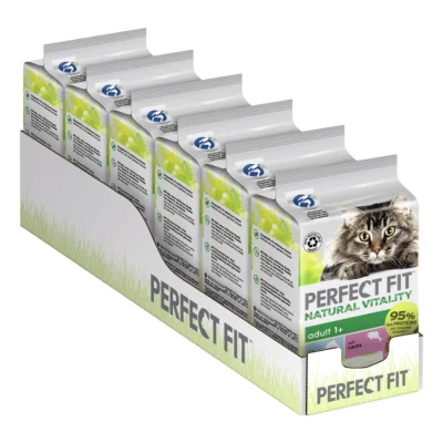 PERFECT FIT Natural Vitality 6 x 6 x 50 g Poisson de haute mer et saumon
