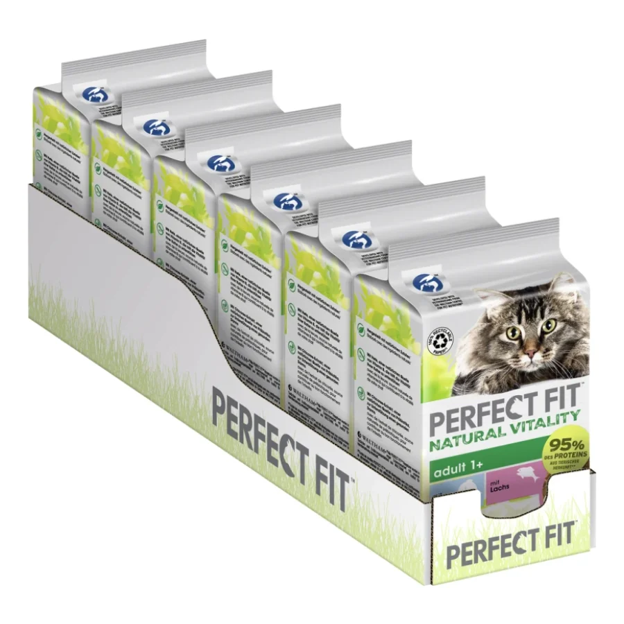 PERFECT FIT Natural Vitality 6 x 6 x 50 g Poisson de haute mer et saumon
