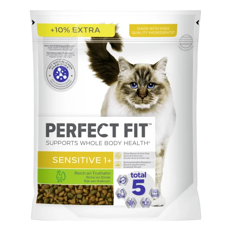 PERFECT FIT Sacs Indoor 1+ Dinde 6x750g + 10%