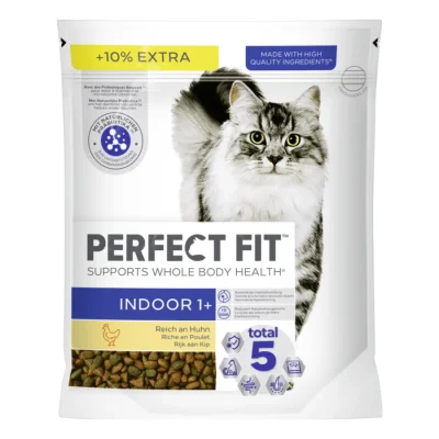 PERFECT FIT Sacs Indoor 1+ Poulet 6x750g + 10%