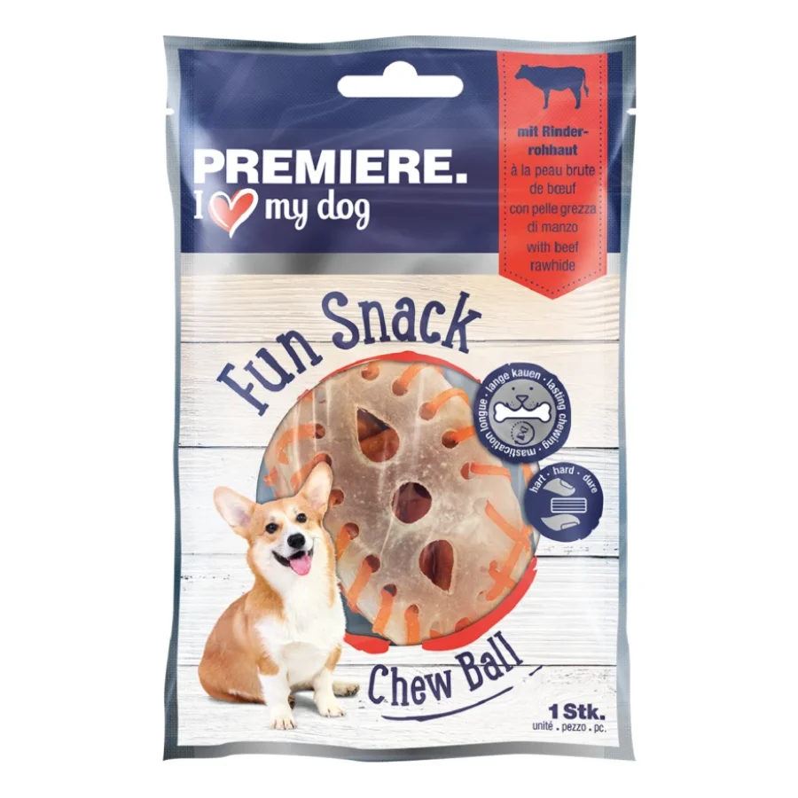 PREMIERE Balle à mâcher à la peau brute de bœuf 38 g