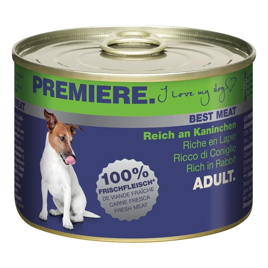 PREMIERE Best Meat Adult Lapins 12x185 g