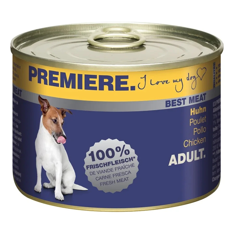 PREMIERE Best Meat Adult Poulet 24x185 g