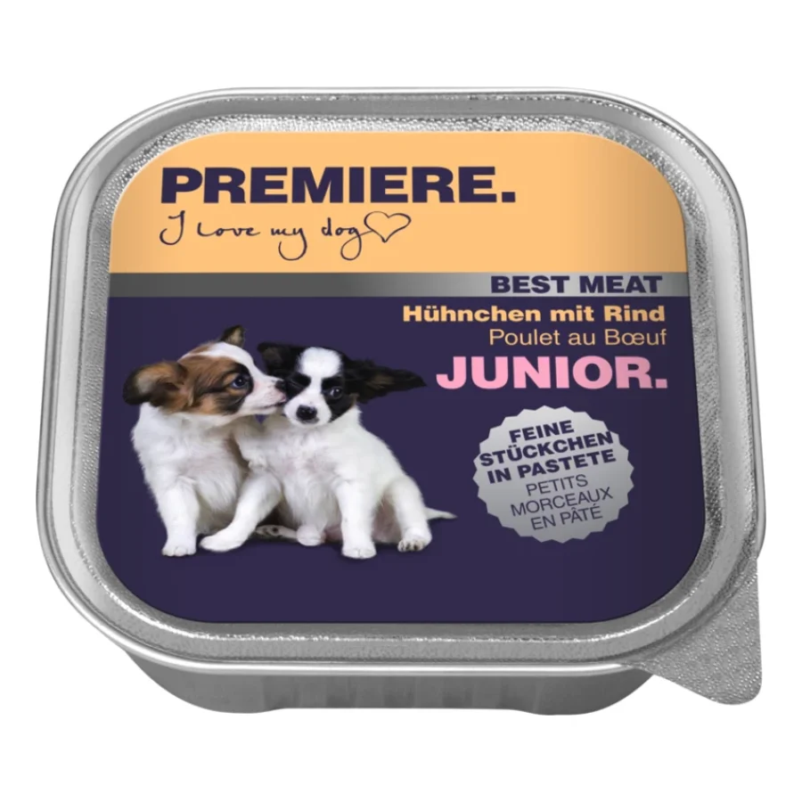 PREMIERE Best Meat Junior Poulet et bœuf 16x100 g