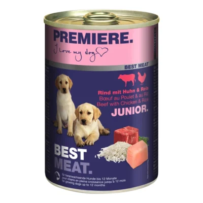 PREMIERE Best Meat Junior Poulet et bœuf 6x400 g
