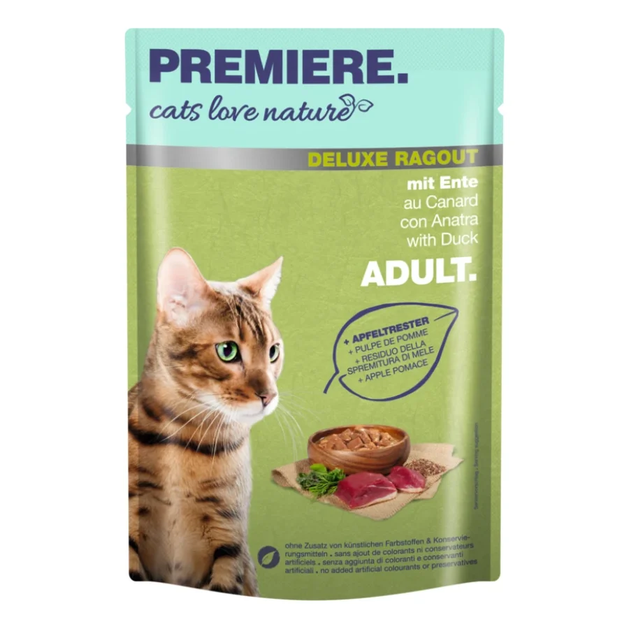 PREMIERE cats love nature Deluxe Ragout Canard 48x100 g