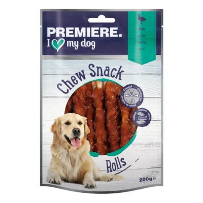 PREMIERE Chew Snacks à mâcher Rolls Canard 200 g