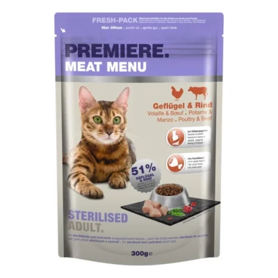 PREMIERE Croquettes chat adulte stérilisé 300 g