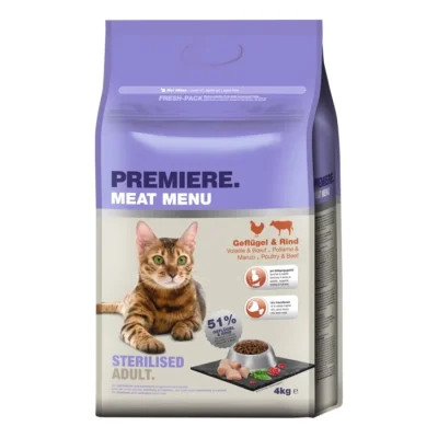 PREMIERE Croquettes chat adulte stérilisé 4 kg