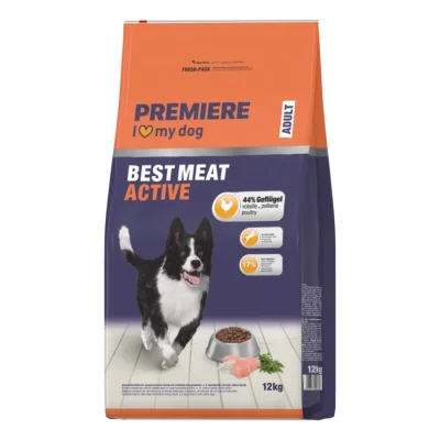 PREMIERE Croquettes Chien Best Meat Adult Active 12kg
