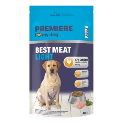 PREMIERE Croquettes Chien Best Meat Adult Light Volaille 4 kg