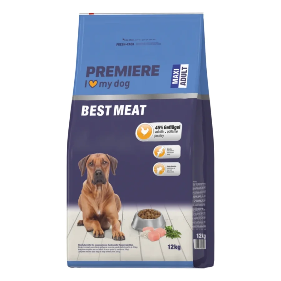 PREMIERE Croquettes Chien Best Meat Adult Maxi Volaille 12 kg
