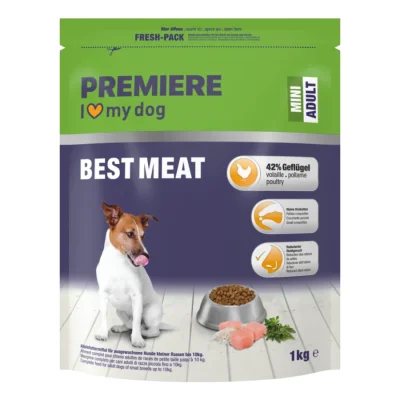 PREMIERE Croquettes Chien Best Meat Adult Mini Volaille 1 kg