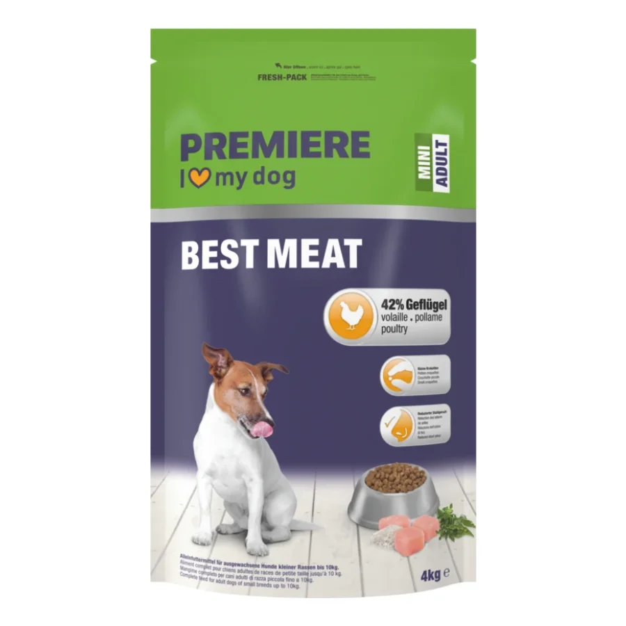 PREMIERE Croquettes Chien Best Meat Adult Mini Volaille 4 kg