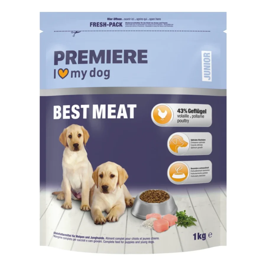 PREMIERE Croquettes Chien Best Meat Junior Volaille 1 kg