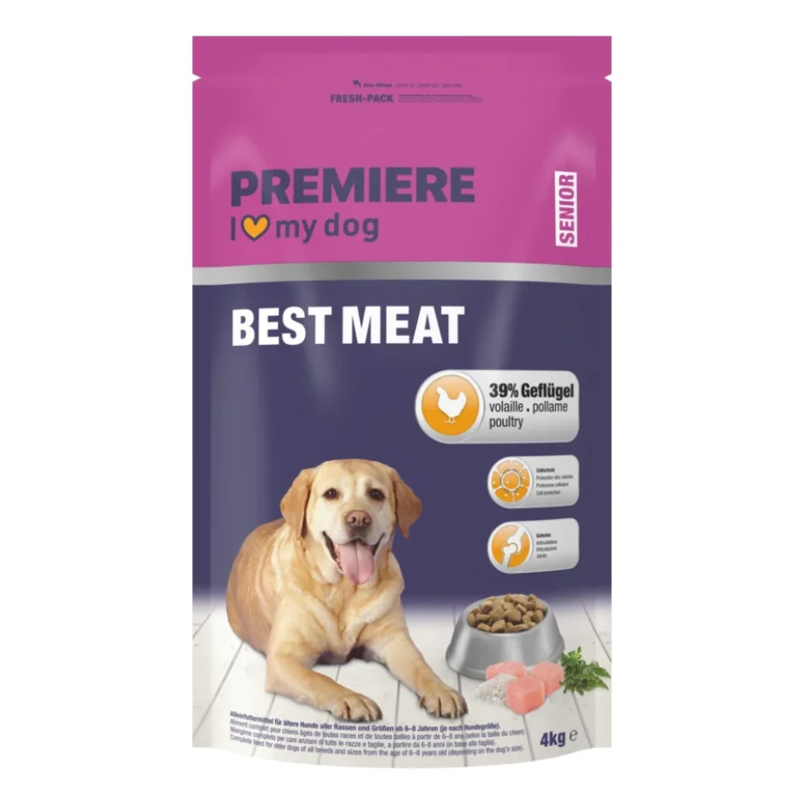 PREMIERE Croquettes Chien Best Meat Senior Volaille 4 kg