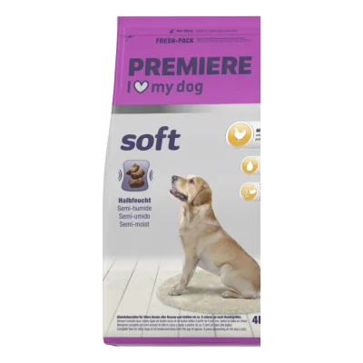 PREMIERE Croquettes pour chien Soft Senior Volaille 4 kg