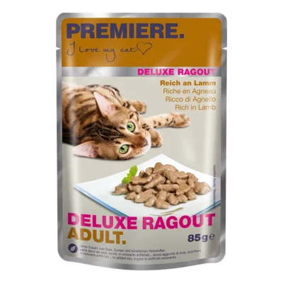 PREMIERE Deluxe Ragout Adult Riche en agneau 44x85 g