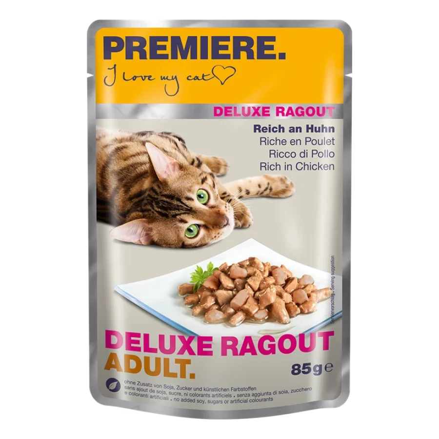 PREMIERE Deluxe Ragout Adult Riche en poulet 88x85 g