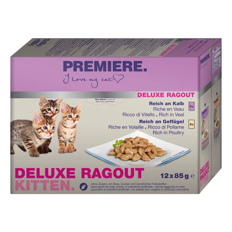 PREMIERE Deluxe Ragout Kitten Multipack 12 x 85 g