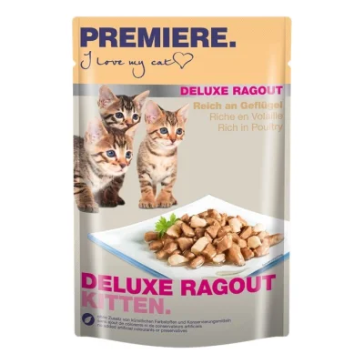 PREMIERE Deluxe Ragout Kitten Riche en volaille 88x85 g