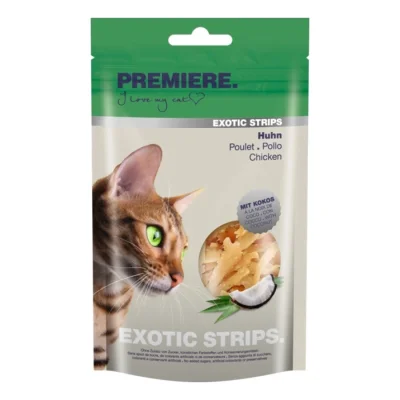PREMIERE Exotic Strips à la noix de coco 12 x 50 g Poulet