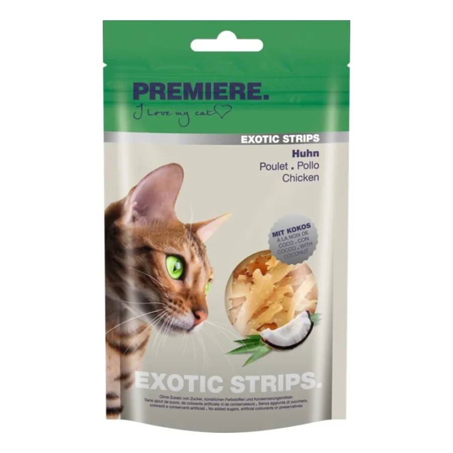PREMIERE Exotic Strips à la noix de coco 12 x 50 g Poulet