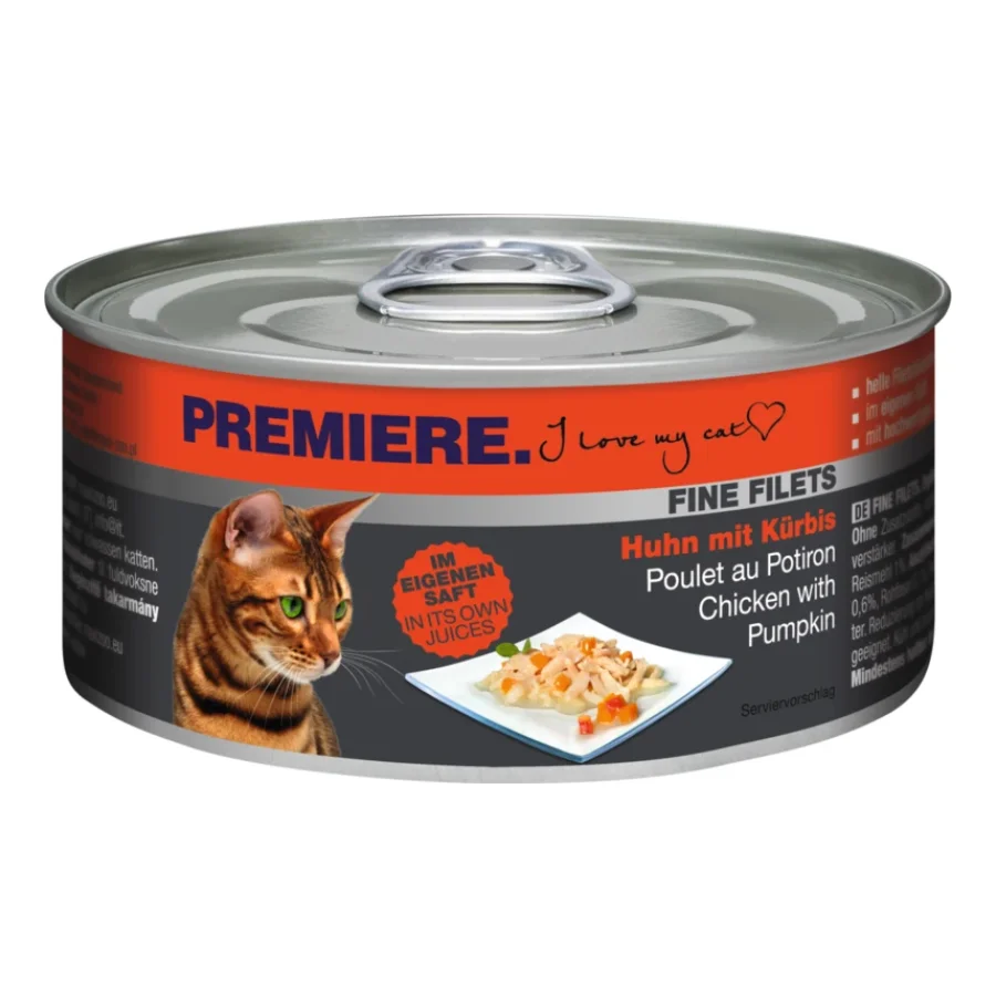 PREMIERE Fine Filets nature Poulet au potiron 24x80 g