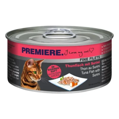 PREMIERE Fine Filets nature Thon au Surimi 24x80 g