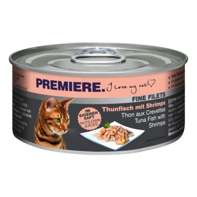 PREMIERE Fine Filets nature Thon aux crevettes 24x80 g