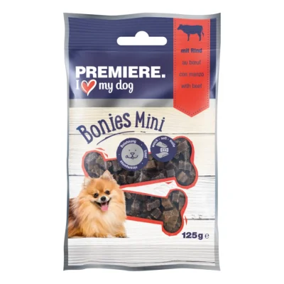 PREMIERE Friandise pour chien Bonies Mini 2x125g Os de bovin