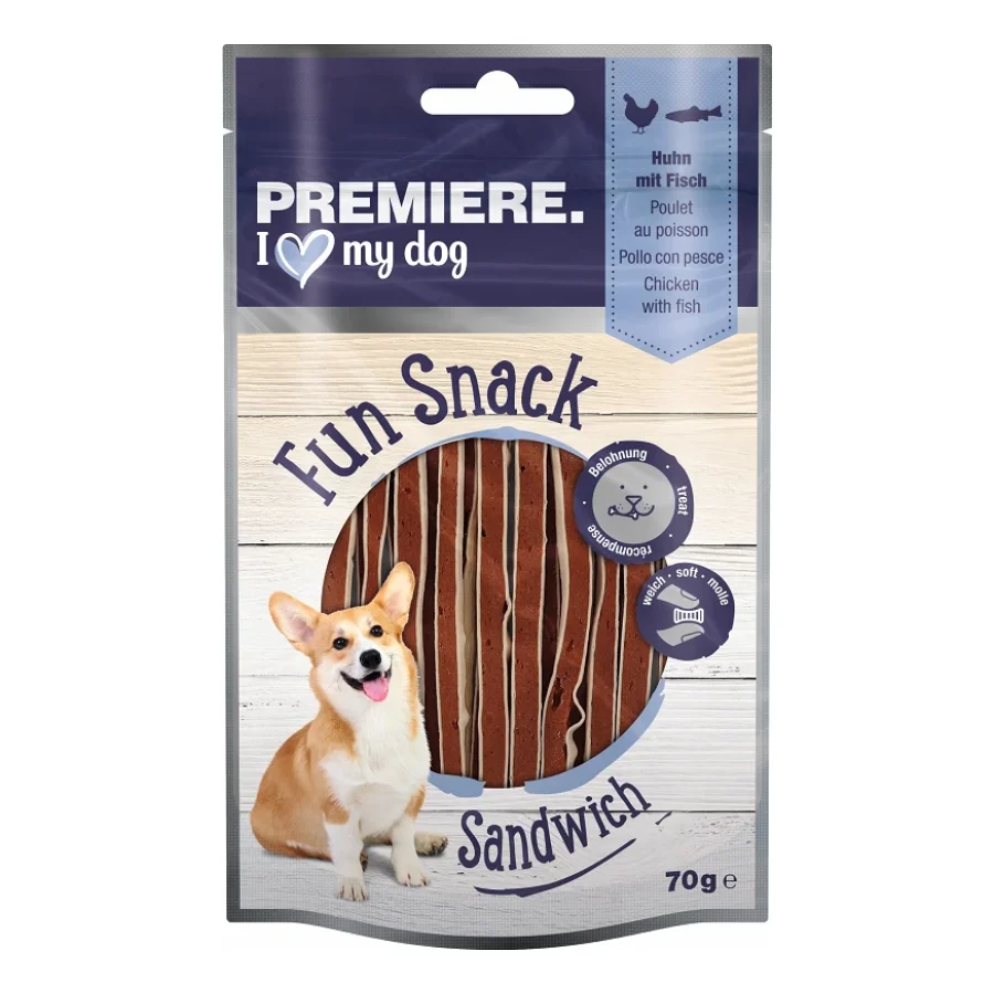 PREMIERE Fun Snack Sandwich Poulet au poisson 6x70 g