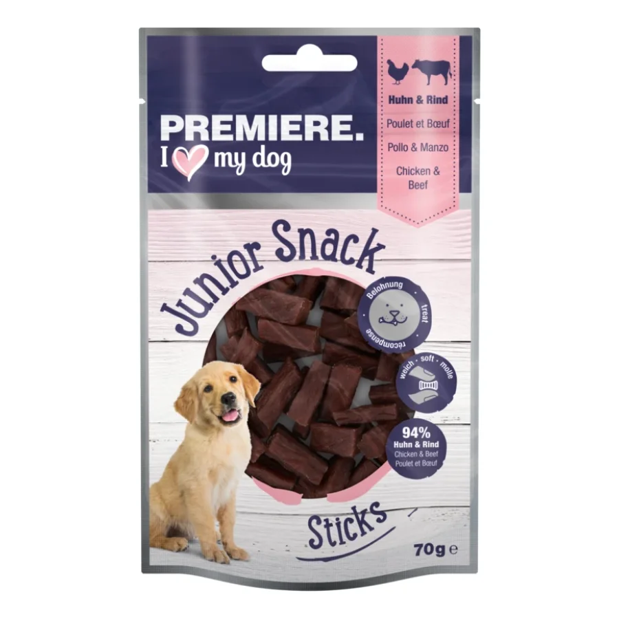PREMIERE Junior Sticks Poulet et bœuf 10 x 70 g