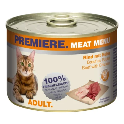 PREMIERE Meat Menu Adult Bœuf et poulet 6x200 g