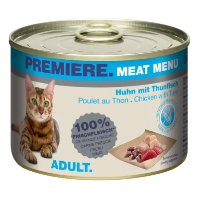 PREMIERE Meat Menu Adult Thon et poulet 6x200 g