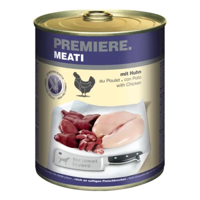 PREMIERE Meati nourriture humide pour chien, Adulte, Poulet 24x800 g