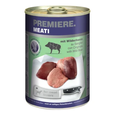 PREMIERE Meati nourriture humide pour chien, adulte Sanglier 12x400 g