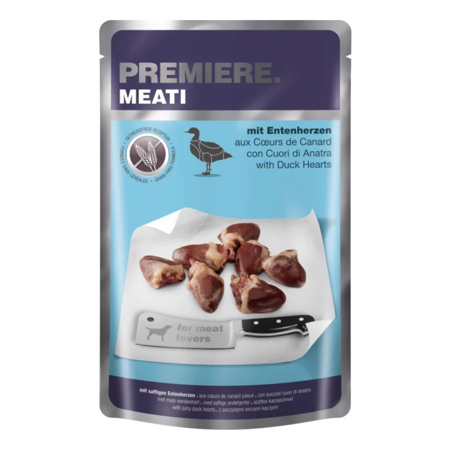PREMIERE Meati Pouch Adult Cœur de canard 20x500 g