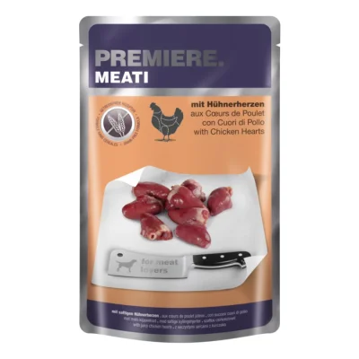 PREMIERE Meati Pouch Adult Cœur de poulet 10x500 g