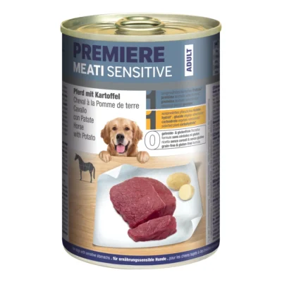 PREMIERE Meati Sensitive Cheval et pommes de terre 24x400 g