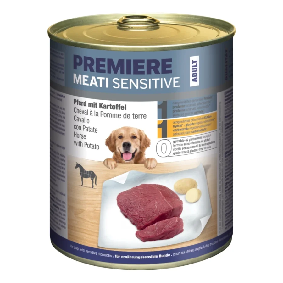PREMIERE Meati Sensitive Cheval et pommes de terre 24x800 g