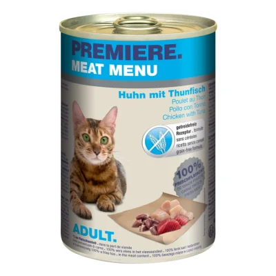 PREMIERE Menu Viande Adulte Thon et poulet 6x400 g