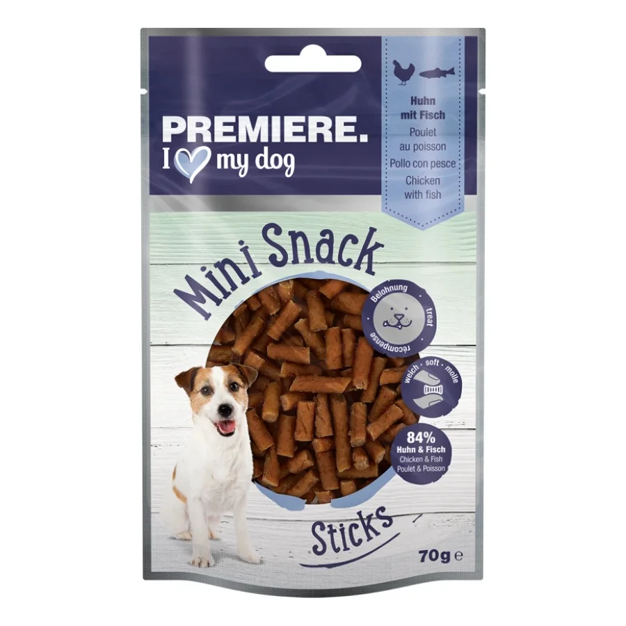 PREMIERE Mini Sticks Poulet et poisson 6 x 70 g