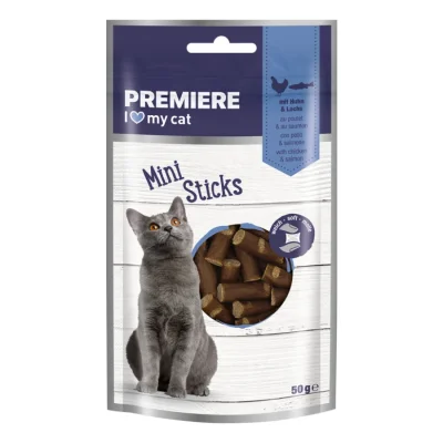 PREMIERE Mini Sticks Poulet & saumon 7x50 g