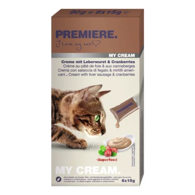 PREMIERE My Cream Saucisse de foie, canneberge 66x15 g