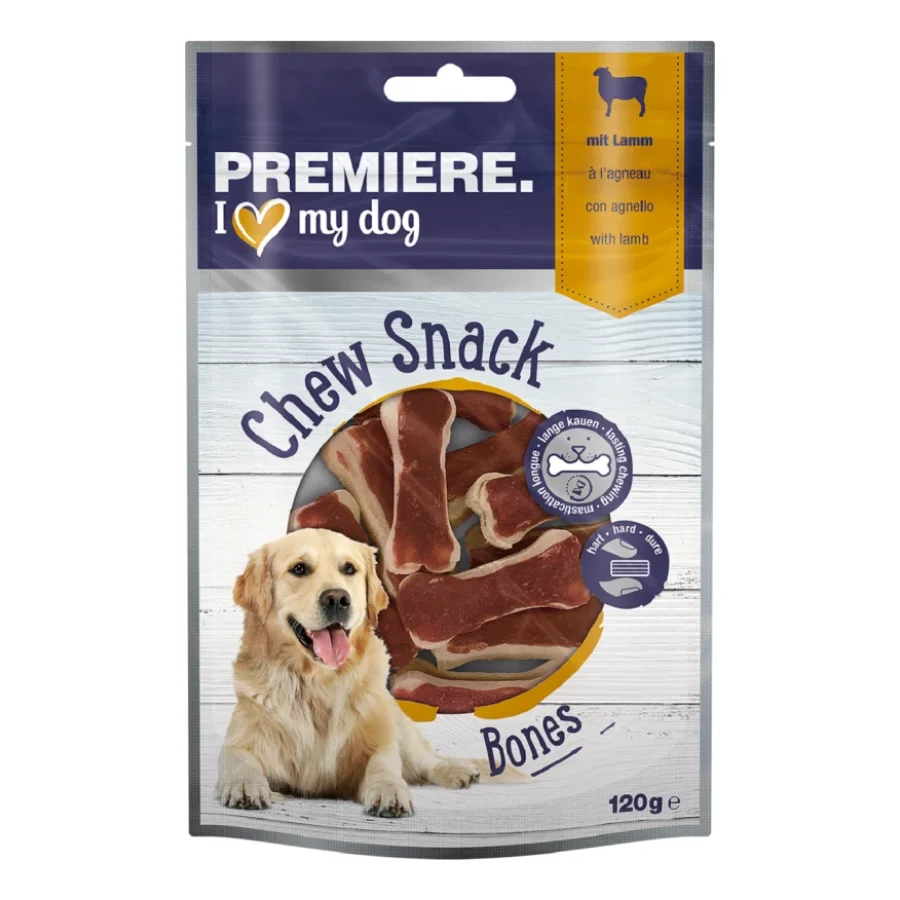 PREMIERE os à mâcher à l’agneau 12 pcs, 120 g